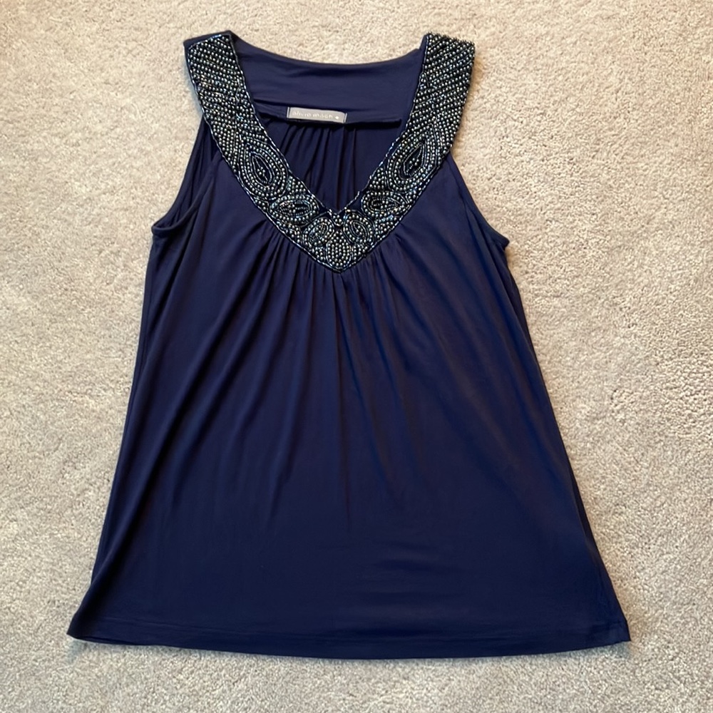 Olivia Moon Embellished Top. Size SP